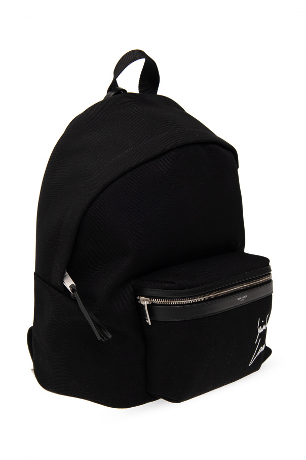 バックパック・リュック SAINT LAURENT 534967.AAE8M Bucket Bags & Backpacks CITY backpack in nylon ripstop and leather | Saint Laurent